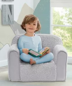 Delta Children Cozee Sherpa And Suede Chair For Kids Kids’ Chairs