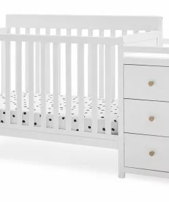 Delta Children Baby Cribs Flynn 5-in-1 Convertible Crib And Changer