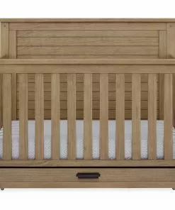 Simmons Kids Caden 6-in-1 Convertible Crib With Trundle Drawer Baby Cribs