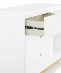 Delta Children Dressers & Changing Tables Poppy 3 Drawer Dresser With Cubbies