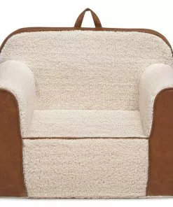 Delta Children Cozee Sherpa And Faux Leather Chair For Kids Kids’ Chairs