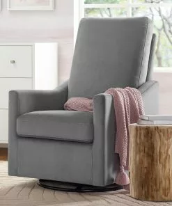 Delta Children Gliders & Rocking Chairs Andie Nursery Glider Swivel Chair With LiveSmart Fabric