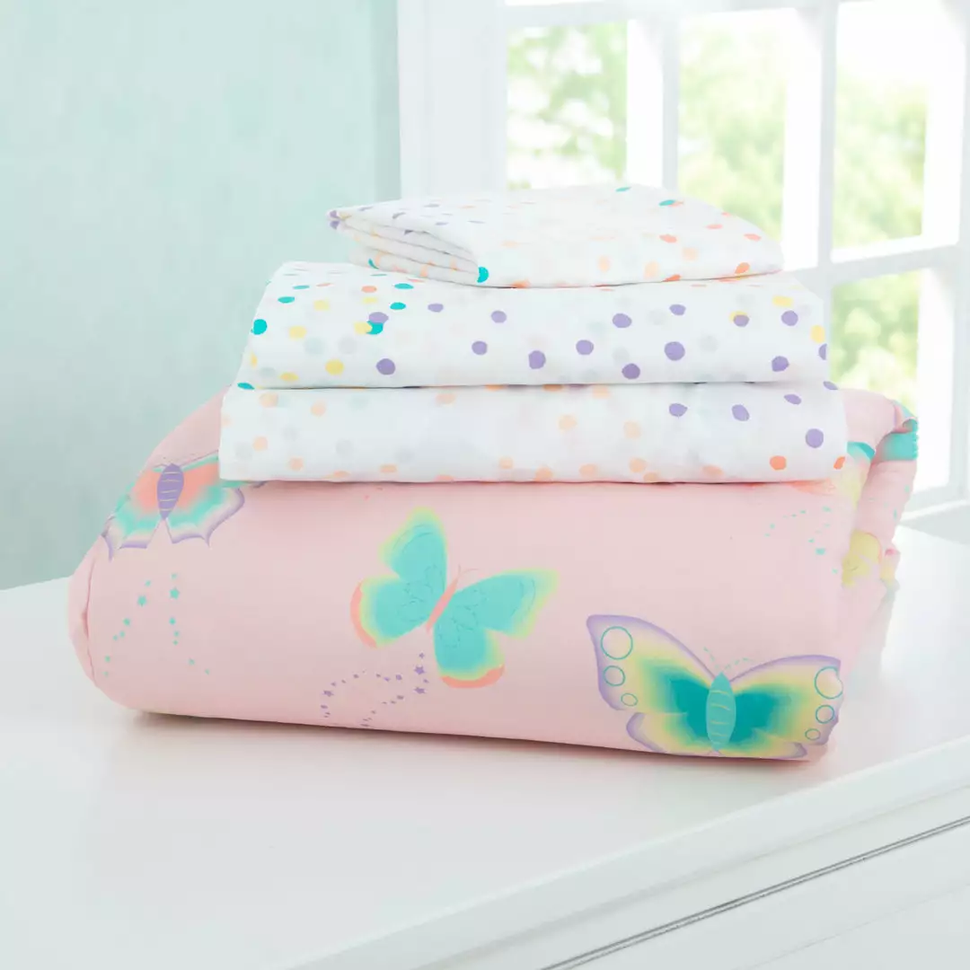 Delta Children Girls 4-Piece Toddler Bedding Set Sheets & Mattress Covers 20 Delta Children Girls 4-Piece Toddler Bedding Set Sheets & Mattress Covers