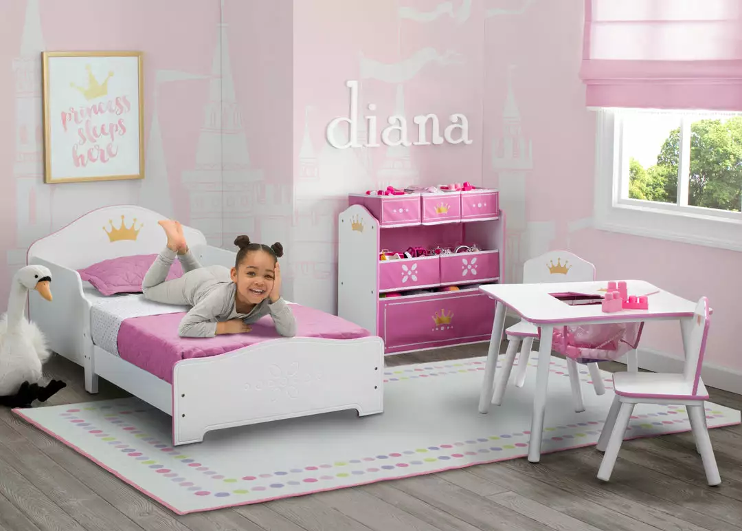 Delta Children Pearl Dot Rectangle Area Rug For Kids, 53-Inch X 59-Inch 3 Delta Children Pearl Dot Rectangle Area Rug For Kids, 53-Inch X 59-Inch