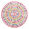 Delta Children Rainbow Dot Round Area Rug For Kids, 39-Inch Rugs