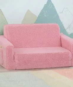 Delta Children Cozee Flip-Out Sherpa 2-in-1 Convertible Sofa To Lounger For Kids 33 Delta Children Cozee Flip-Out Sherpa 2-in-1 Convertible Sofa To Lounger For Kids