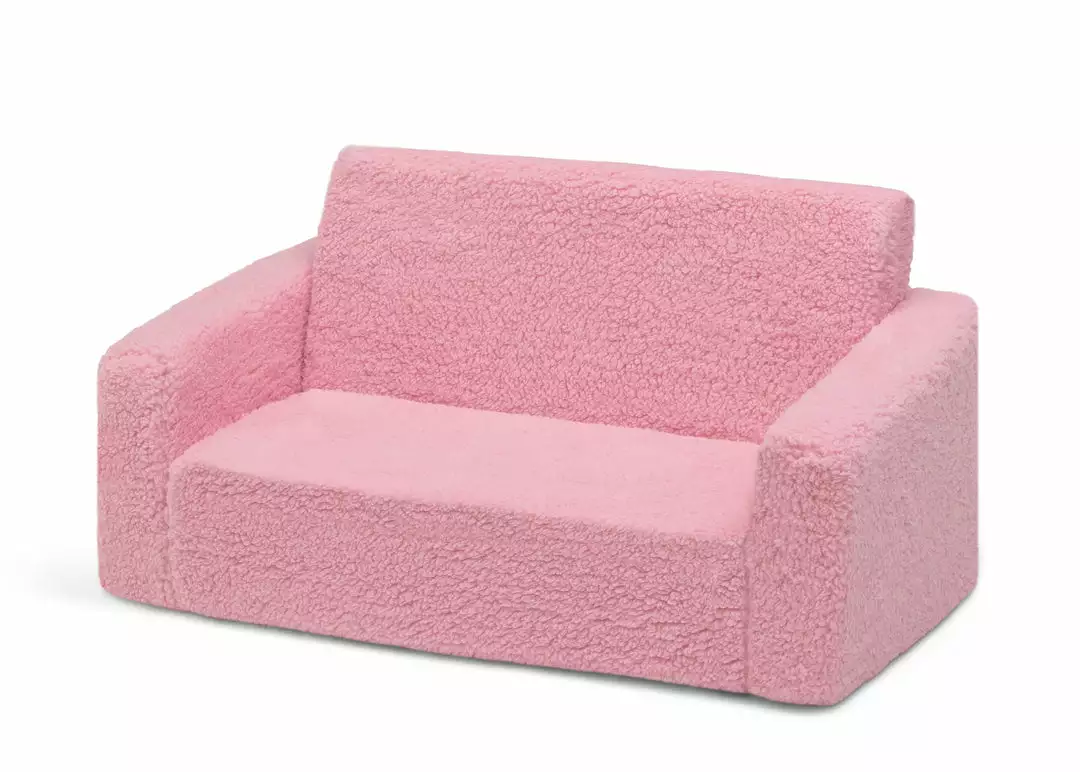 Delta Children Cozee Flip-Out Sherpa 2-in-1 Convertible Sofa To Lounger For Kids 14 Delta Children Cozee Flip-Out Sherpa 2-in-1 Convertible Sofa To Lounger For Kids