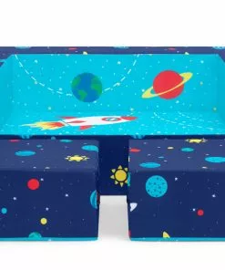 Delta Children Convertible Sofa And Play Set For Kids And Toddlers – Modular Foam Couch And Flip Out Lounger With 2 Ottomans