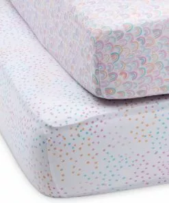 Delta Children Rainbow Confetti Fitted Crib Sheets - 2 Pack What's New