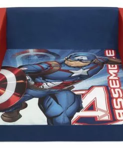 Delta Children Avengers Cozee Flip-Out Sofa - 2-in-1 Convertible Sofa To Lounger For Kids