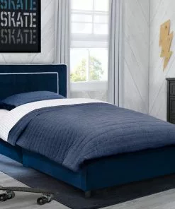 Delta Children Upholstered Twin Bed Twin Beds & Headboards