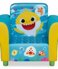 Delta Children Kids’ Chairs Baby Shark Upholstered Chair