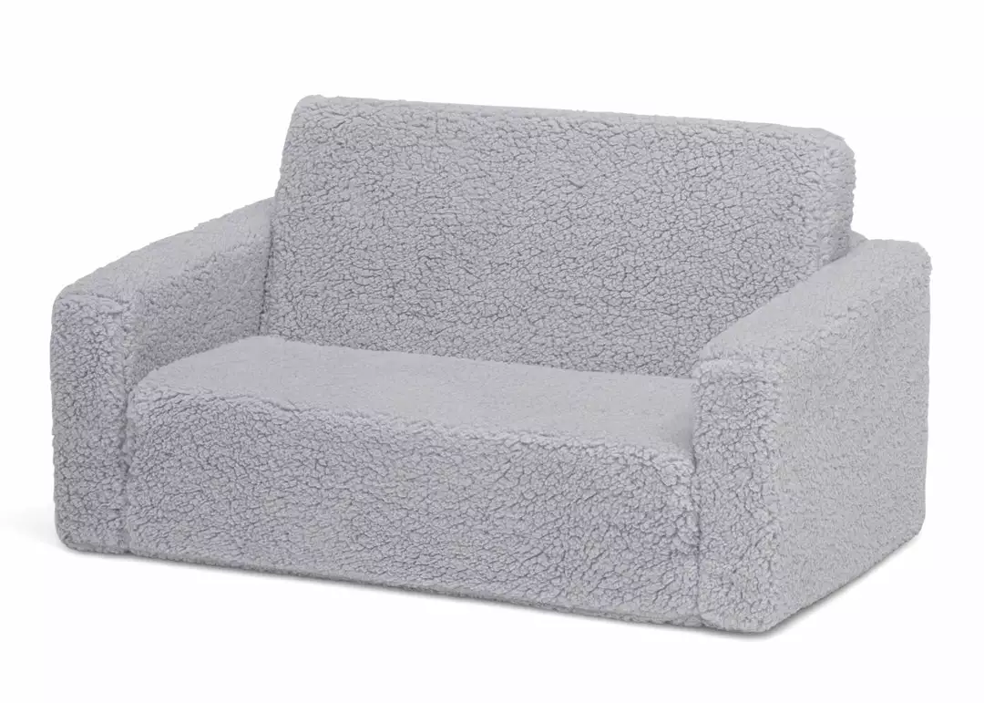 Delta Children Cozee Flip-Out Sherpa 2-in-1 Convertible Sofa To Lounger For Kids 6 Delta Children Cozee Flip-Out Sherpa 2-in-1 Convertible Sofa To Lounger For Kids