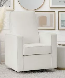 Delta Children Skye Nursery Glider Swivel Chair With LiveSmart Fabric