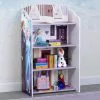 Delta Children Frozen II Wooden Playhouse 4-Shelf Bookcase For Kids Sale