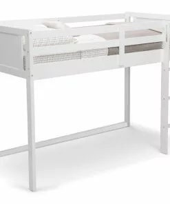 Delta Children Twin Loft Bed With Guardrail And Ladder Twin Beds & Headboards