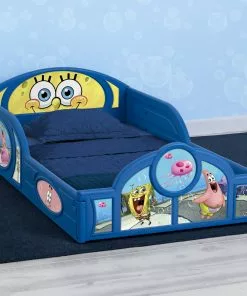 Delta Children SpongeBob SquarePants Plastic Sleep And Play Toddler Bed