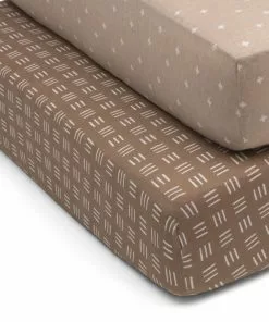 Delta Children What's New Neutral Boho Fitted Crib Sheets - 2 Pack