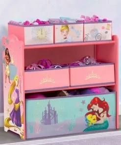Delta Children Storage Princess 6 Bin Design And Store Toy Organizer