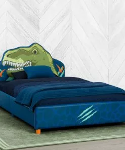 Delta Children Twin Beds & Headboards Dinosaur Upholstered Twin Bed