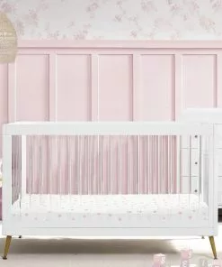 Delta Children Sloane 4-in-1 Acrylic Convertible Crib