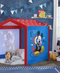 Delta Children Playhouses Mickey Mouse Indoor Playhouse With Fabric Tent For Boys And Girls