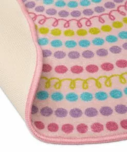 Delta Children Rainbow Dot Round Area Rug For Kids, 39-Inch Rugs 7 Delta Children Rainbow Dot Round Area Rug For Kids, 39-Inch Rugs