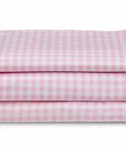 Delta Children Pink Gingham 3-Piece Twin Sheet Set What's New
